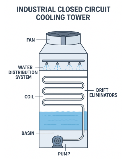 Industrial Closed Circuit Cooling Tower