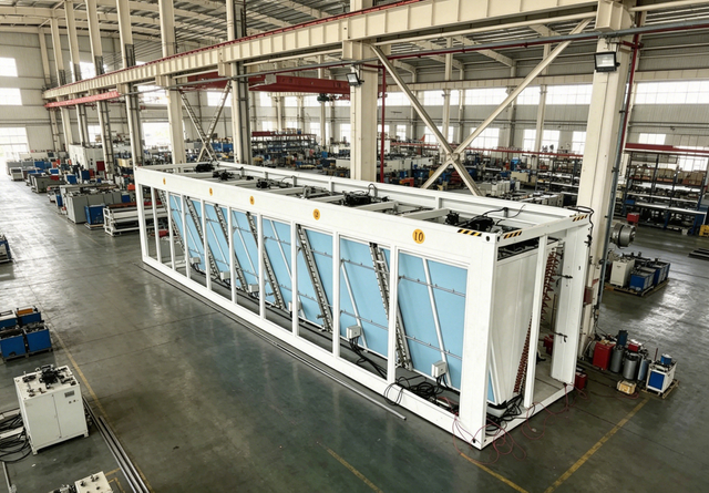 Straight Plate Dry Cooler Double-row Fans System for Industrial Use 